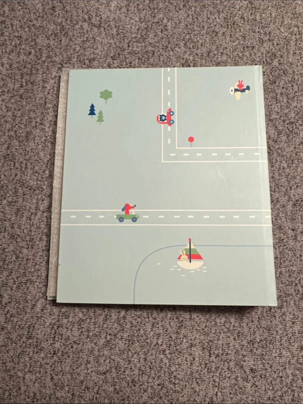 Hallmark Our Nonstop Sweetie 5 Year Baby Memory Book - Blue Transportation Cover